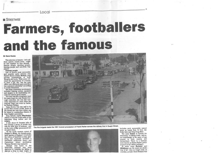 Farmers, footballers and the famous
