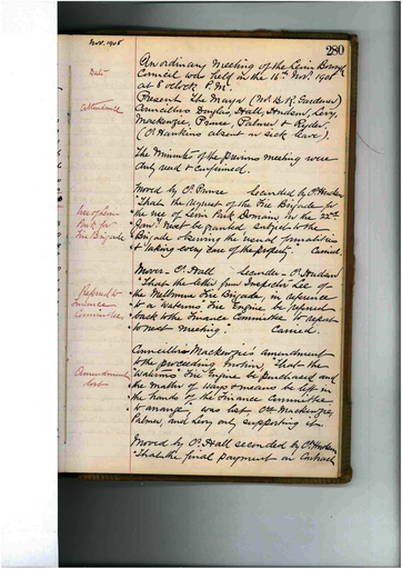 Meeting 84 - 16 November 1908 - Resource cover image