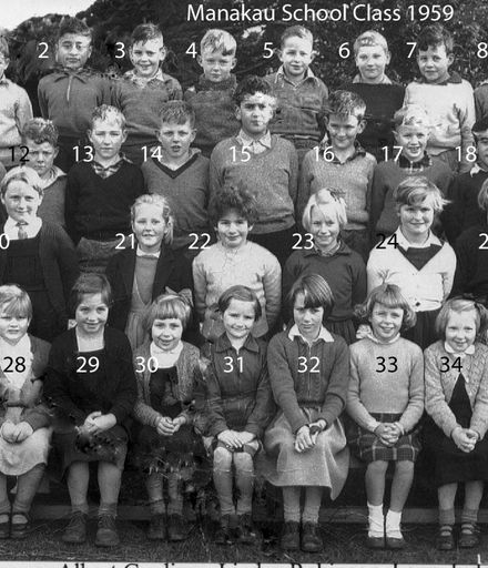 Manakau School Class 1959