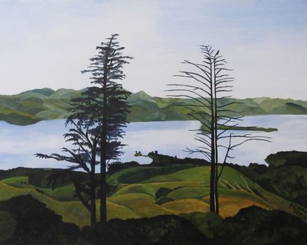 From Larnach Castle by Pippa Coard Acrylic $95 - Resource cover image