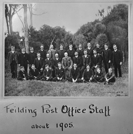 Feilding Post Office Staff, c. 1905