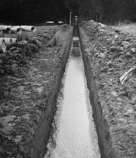 Trench for Water Mains