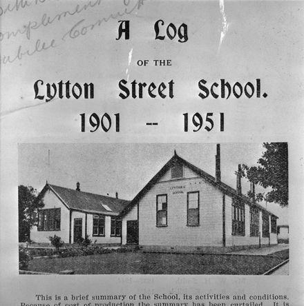 Lytton Street School Log