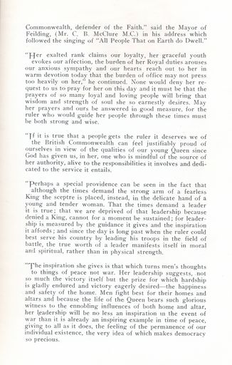 Page 8: Celebration of Queen's Coronation & Visit
