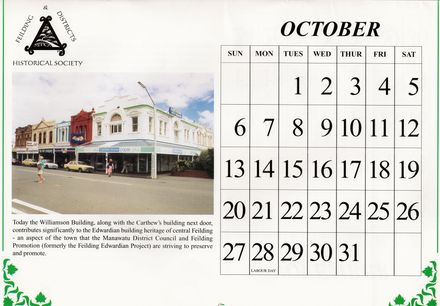 Page 13: Feilding Then and Now Calendar