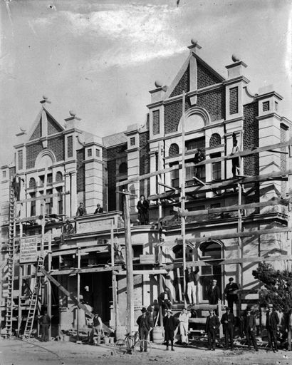 Construction of Feilding Technical School, c. 1907