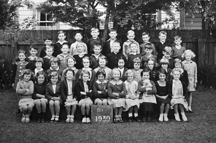 Manchester Street School, Standard 1, 1939