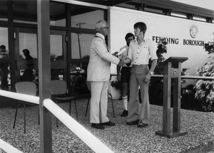Official opening of Feilding Borough Council building, 1972 - Resource cover image