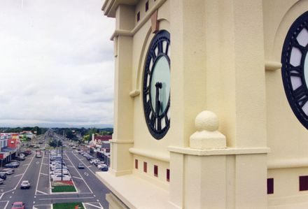 View from clock tower looking East