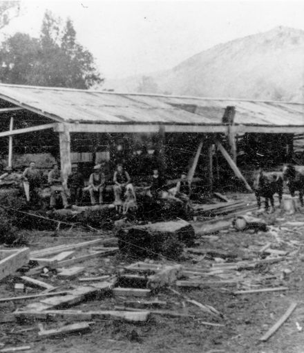 Sawmill near Ashhurst, c1890