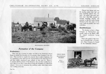 Page 7: Golden Jubilee 1893-1943  Cheltenham Co-operative Dairy Co. Ltd