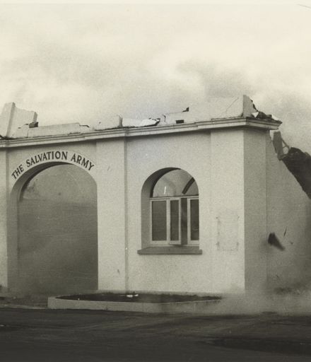 Demolition of citadel, Manchester St, 1976