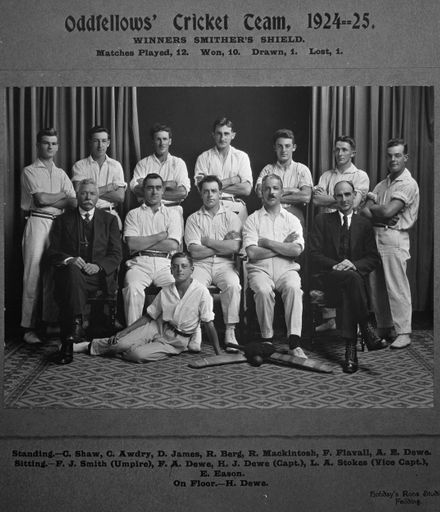 Oddfellows' Cricket Team, c. 1924-25