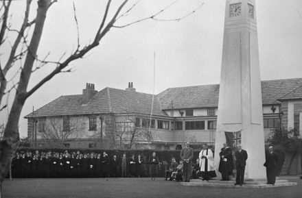 Dedication of Memorial Clocktower, Feilding Agricultural High School