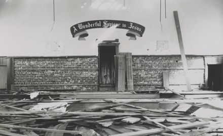 Demolition of citadel, Manchester St, 1976