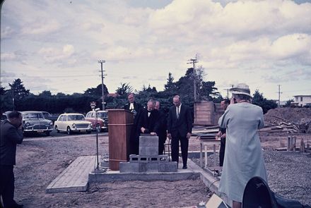 Laying the Foundation Stone - Knox Church