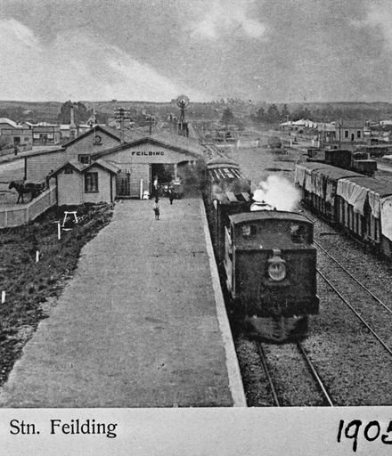 Feilding Railway Station, 1905