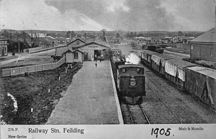 Feilding Railway Station, 1905