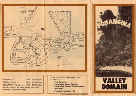 Page 1: Pohangina Valley Domain Brochure