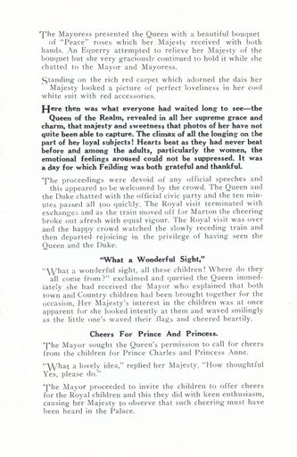 Page 13: Celebration of Queen's Coronation & Visit