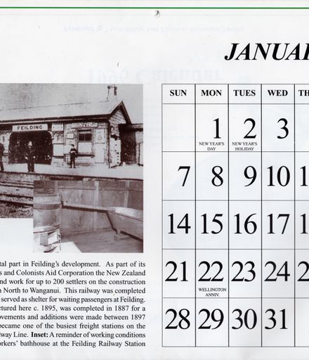 Page 7: Feilding Then and Now Calendar