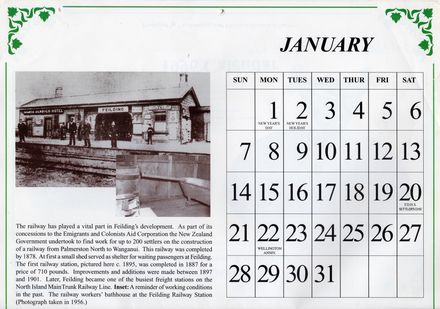 Page 7: Feilding Then and Now Calendar