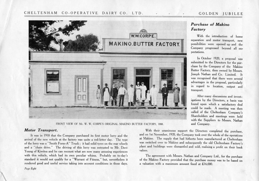 Page 11: Golden Jubilee 1893-1943  Cheltenham Co-operative Dairy Co. Ltd