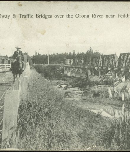 Railway and Traffic Bridges over the Orona River near Feilding