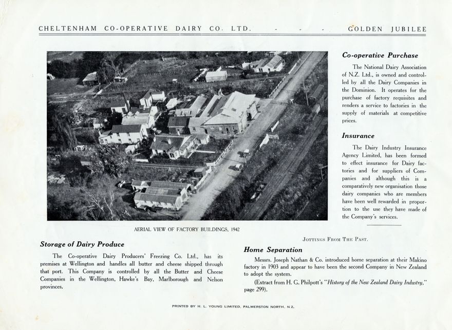 Page 18: Golden Jubilee 1893-1943  Cheltenham Co-operative Dairy Co. Ltd