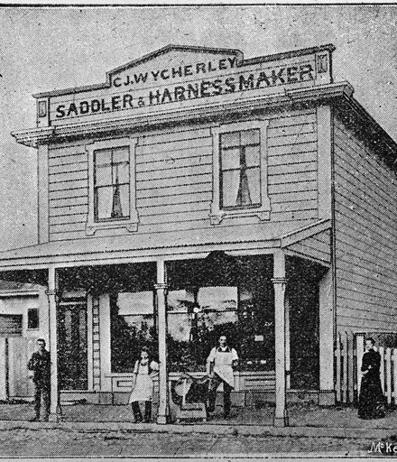 C. J. Wycherley's Saddler & Harness Maker, c. 1890