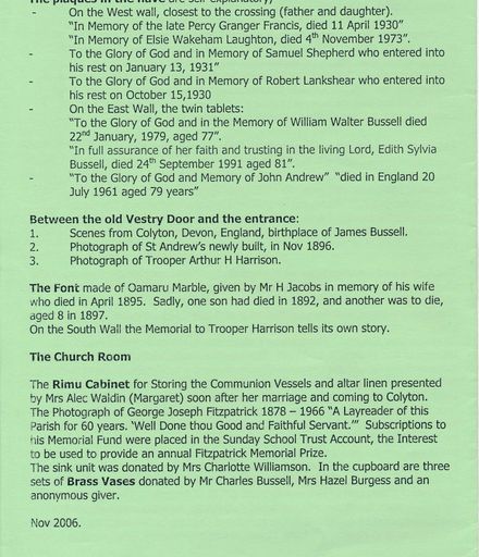 Page 6: St Andrews Church Colyton