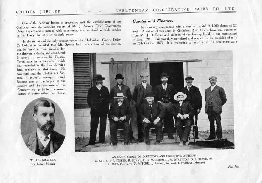 Page 8: Golden Jubilee 1893-1943  Cheltenham Co-operative Dairy Co. Ltd