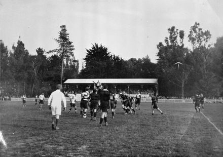 Rugby match in Johnston Park 1928