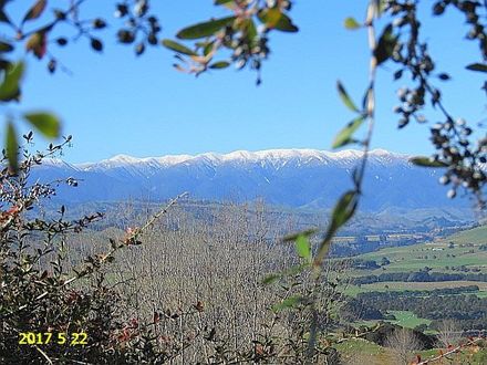 View of the Ruahine Ranges