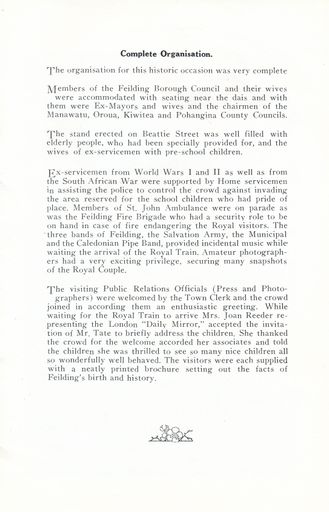Page 15: Celebration of Queen's Coronation & Visit