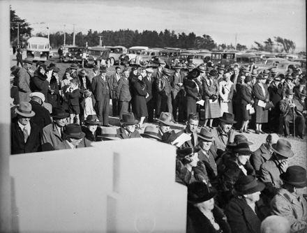 Unveiling the Mt Stewart Centennial Memorial, c. 1940