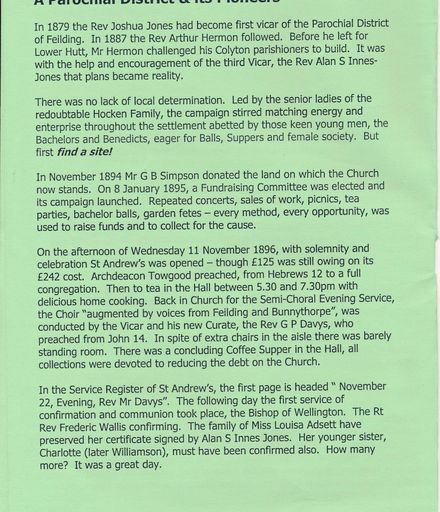 Page 1: St Andrews Church Colyton