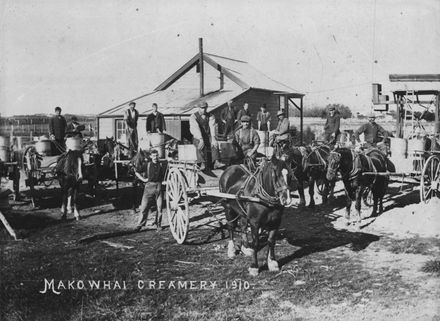 Makowhai Creamery, 1910