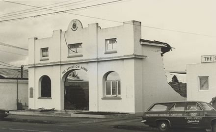 Demolition of old citadel, Manchester St, 1976