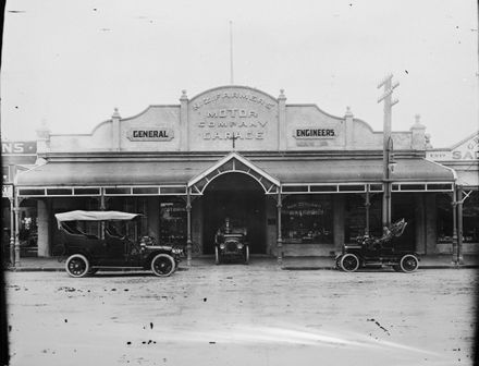 NZ Farmer's Motor Company Garage, c. 1906