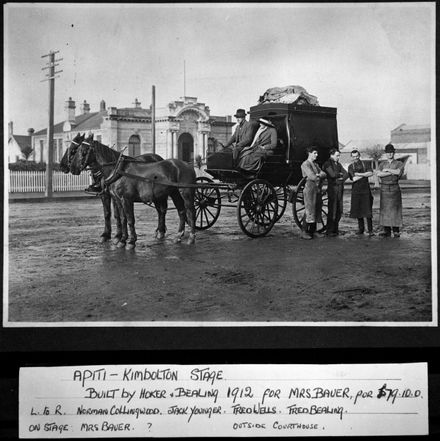 Apiti to Kimbolton Stagecoach