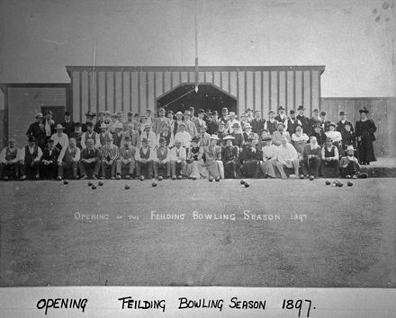Opening of Feilding bowling season 1897