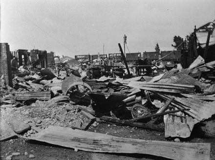 Feilding Box Factory Fire, c. 1939
