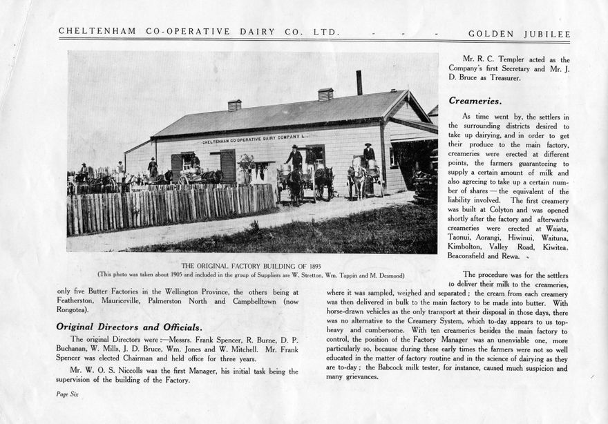 Page 9: Golden Jubilee 1893-1943  Cheltenham Co-operative Dairy Co. Ltd