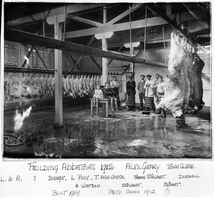 Feilding Abbatoirs, c. 1912