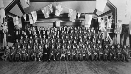Soldiers in Drill Hall, c. 1940