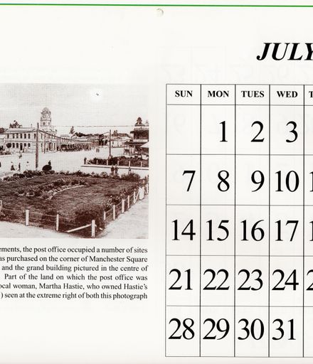 Page 8: Feilding Then and Now Calendar