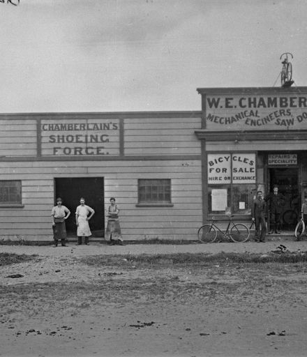 W.E.Chamberlain - shoeing forge and cycle shop