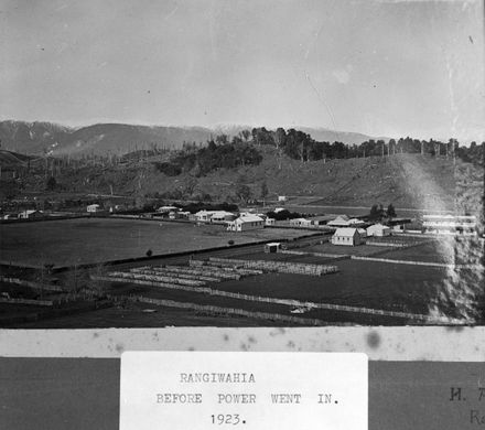 Rangiwahia, c. 1923