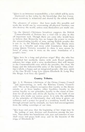 Page 9: Celebration of Queen's Coronation & Visit